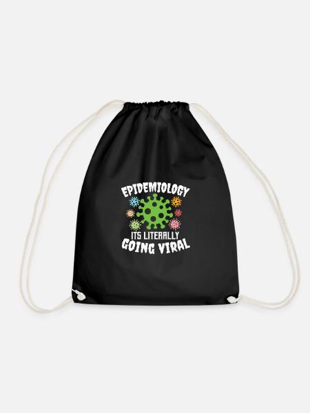 Mikrobiologe Mikrobiologie Labor Biologie Geschenk - Turnbeutel - Schwarz
