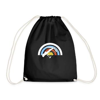 Arbalète Sagittaire Cadeau - Sac de sport léger - noir - Devant