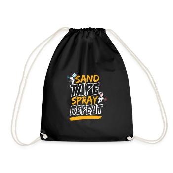 Car Painter Auto Body Painter Auto Mechanic Gift - Drawstring Bag - black - Front