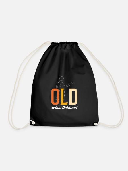 Old Schmetterhand Federball Badminton - Turnbeutel - Schwarz