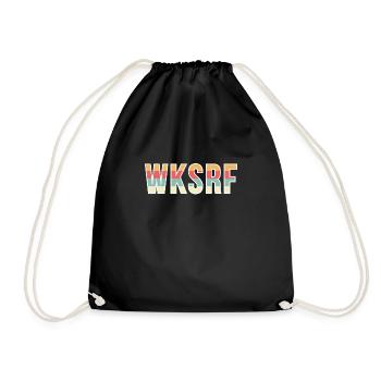 Vintage Retro Wakeboarder T-Shirt Wakboard WKSRF - Sac de sport léger - noir - Devant