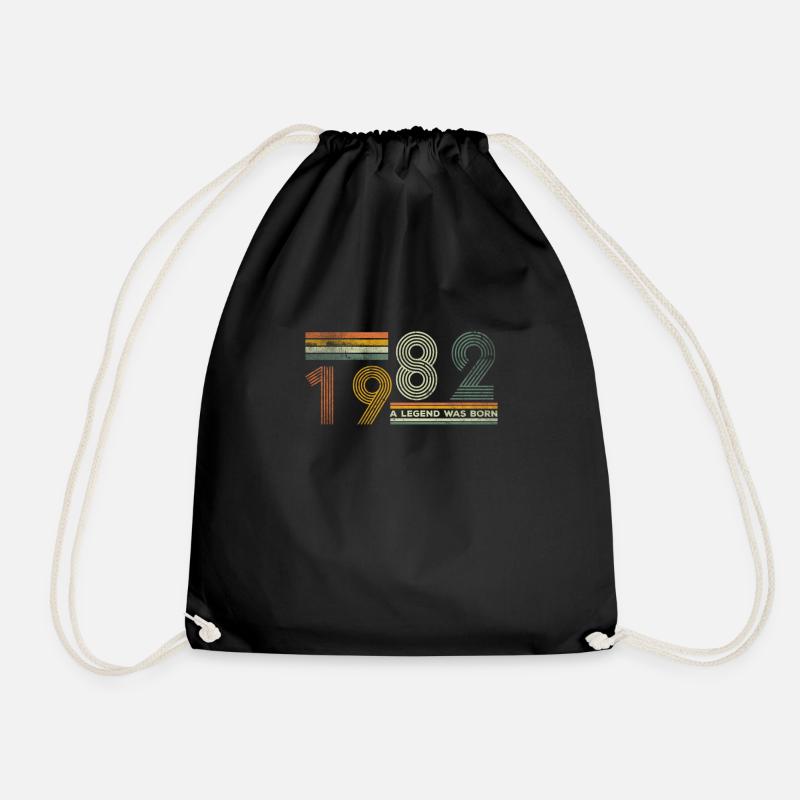 40. Geburtstag 1982 A Legend Was Born - Turnbeutel - Schwarz