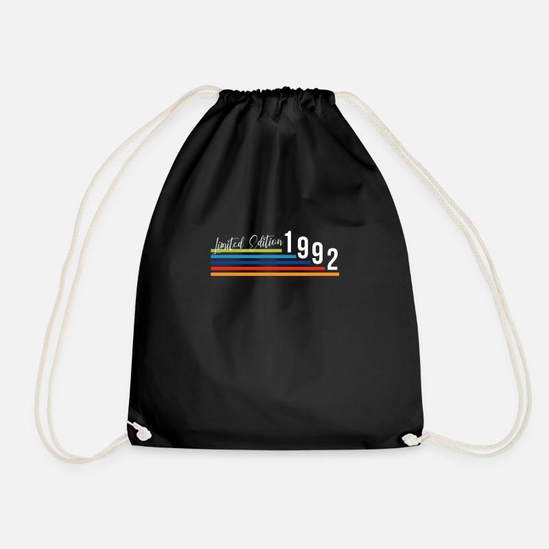 Limited Edition 1992 30. Geburtstag Geschenk - Turnbeutel - Schwarz