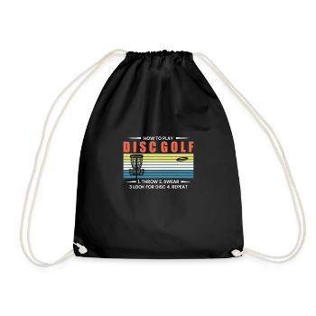 Comment jouer au Disc Golf ... Cadeau - Sac de sport léger - noir - Devant