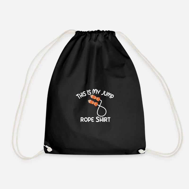 Jump Rope Seilspringen Geschenk - Turnbeutel - Schwarz