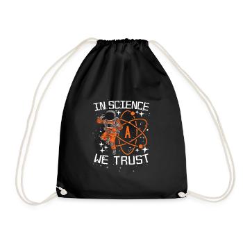Atheist Atheism Funny Anti-religion - Drawstring Bag - black - Front