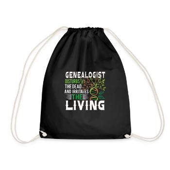 Arbre généalogique Historien de la famille Généalogie Généalogie - Sac de sport léger - noir - Devant