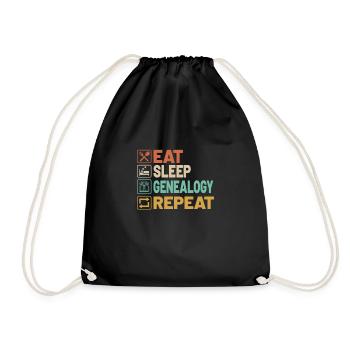 Arbre généalogique Historien de la famille Généalogie Généalogie - Sac de sport léger - noir - Devant
