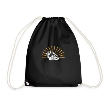 Vintage Retro Super Sports Shirt Gift - Drawstring Bag - black - Front