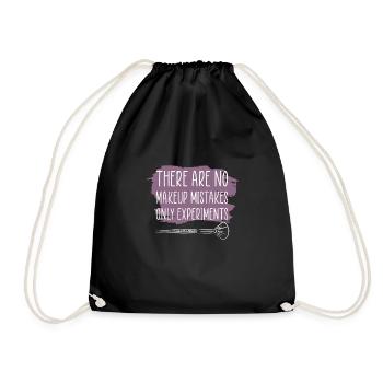 Makeup Artist Saying Gift - Drawstring Bag - black - Front