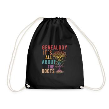 Arbre généalogique Historien de la famille Généalogie Généalogie - Sac de sport léger - noir - Devant