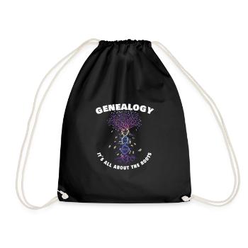 Arbre généalogique Historien de la famille Généalogie Généalogie - Sac de sport léger - noir - Devant