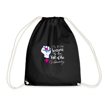 Feminism Empowerment Pro-choice Pro Abortion - Drawstring Bag - black - Front
