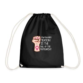 Feminism Empowerment Pro-choice Pro Abortion - Drawstring Bag - black - Front