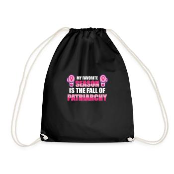 Feminism Empowerment Pro-choice Pro Abortion - Drawstring Bag - black - Front