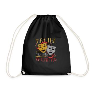 Theatre teacher Drama teacher - Drawstring Bag - black - Front