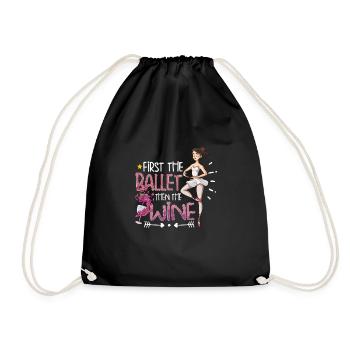 Ballet Ballerina Dance Dancer Dancing Ballet Gift - Turnbeutel - Schwarz - Vorne