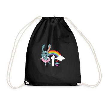 1. Anniversaire Ballet Ballerine Danseuse De Danse - Sac de sport léger - noir - Devant