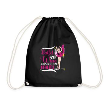 Ballet Ballerine Danse Danse Danse Ballet Cadeau - Sac de sport léger - noir - Devant