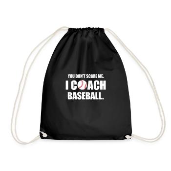 Tu ne me fais pas peur Je suis entraîneur de baseball - Sac de sport léger - noir - Devant