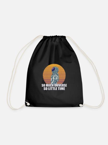 Astronaut Astronomie Sonnensystem Weltraum Kids - Turnbeutel - Schwarz
