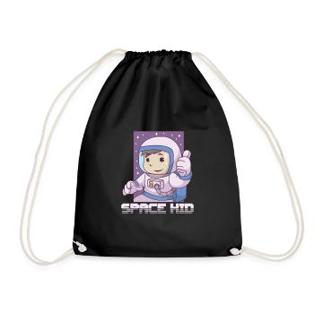 Astronaute Astronomie Système Solaire Espace Enfants - Sac de sport léger - noir - Devant