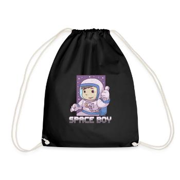 Astronaute Astronomie Système Solaire Espace Enfants - Sac de sport léger - noir - Devant