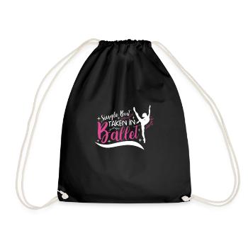 Ballet Ballerina Dance Dancer Dancing Ballet Gift - Turnbeutel - Schwarz - Vorne