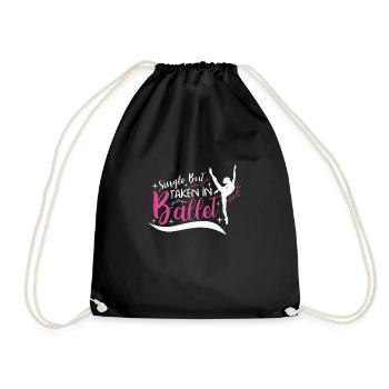 Ballet Ballerina Dance Dancer Dancing Ballet Gift - Turnbeutel - Schwarz - Vorne