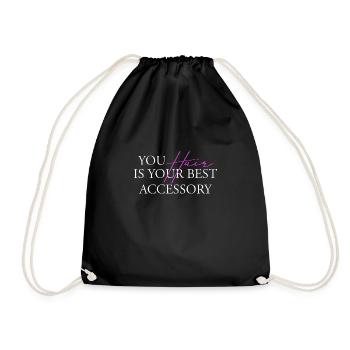 Cadeau de chemise coiffeuse - Sac de sport léger - noir - Devant