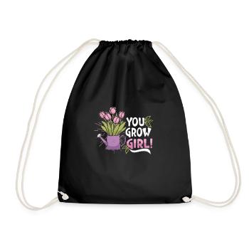 Gardening Plants Gardener Plantation Nature Gift - Drawstring Bag - black - Front
