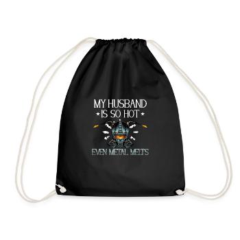 Soudeur Femme Drôle Drôle Soudage Petite Amie Cadeau - Sac de sport léger - noir - Devant