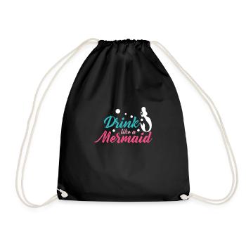 Buvez comme une sirène Chemise Cadeau Croisière - Sac de sport léger - noir - Devant