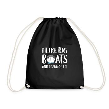 J’aime les gros bateaux et je ne peux pas mentir croisière - Sac de sport léger - noir - Devant