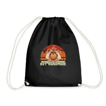 Pottery Ceramic Pottery Pottery Pottery - Drawstring Bag - black - Front