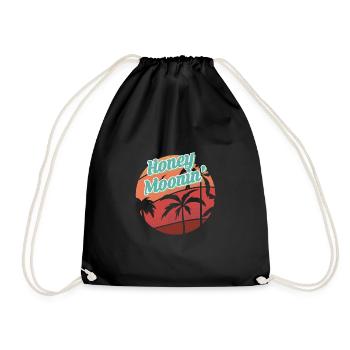 Lune de miel Lune de miel Chemise de vacances Cadeau - Sac de sport léger - noir - Devant