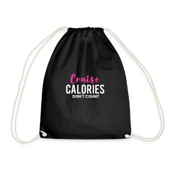 Cruise Calories Don´t Count Shirt - Turnbeutel - Schwarz - Vorne