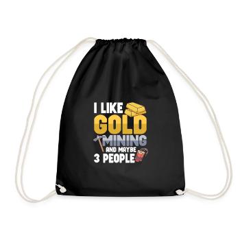 Chercheurs d’or Mines d’or Mines d’or Orpaillage Mine d’or - Sac de sport léger - noir - Devant