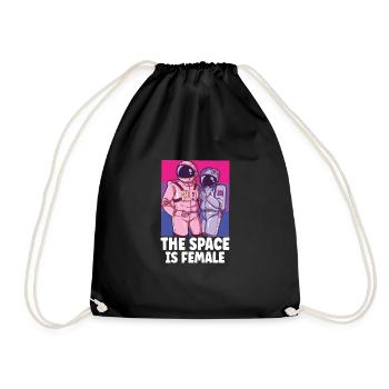 Astronaute Astronomie Système Solaire Espace Enfants - Sac de sport léger - noir - Devant