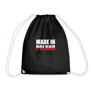 Cadeau de chemise Made In Poland - Sac de sport léger - noir - Devant