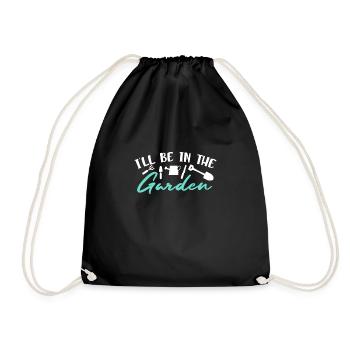 Ill be in the garden shirt gardener cadeau - Sac de sport léger - noir - Devant