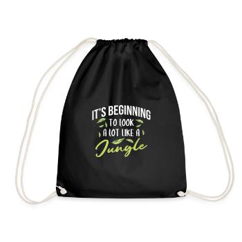 It's Beginny To Look A Lot Like A Jungle - Drawstring Bag - black - Front