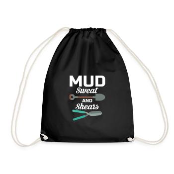 Mud Sweat And Shears Gardener Shirt Gift - Drawstring Bag - black - Front