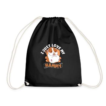 Hamster Fan Hamster Lover Hamsters - Drawstring Bag - black - Front