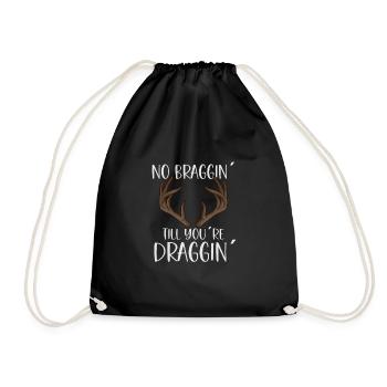 Deer Hunting Hunting Season Buck Hunting - Drawstring Bag - black - Front