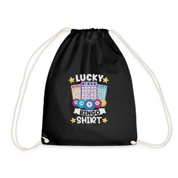 Bingo Jeu de cartes Grand-mère Bingo Joueur Bingo Cartes - Sac de sport léger - noir - Devant