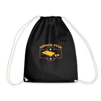 Arimail Star Shirt Gift Cornhole - Drawstring Bag - black - Front