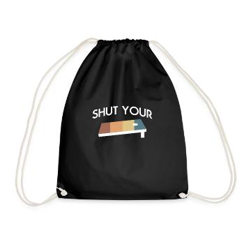 Vintage Retro Shut You Cornhole Shirt Cadeau - Sac de sport léger - noir - Devant