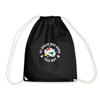 Autism Awareness Autism Disease Autistic Gift - Turnbeutel - Schwarz - Vorne