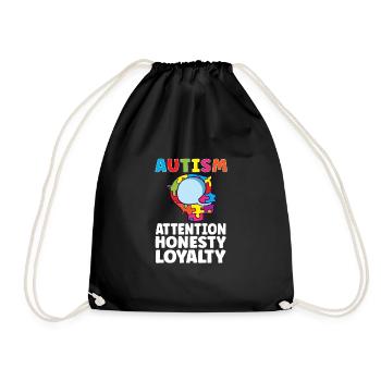 Sensibilisation à l’autisme Maladie autistique Poison autistique - Sac de sport léger - noir - Devant